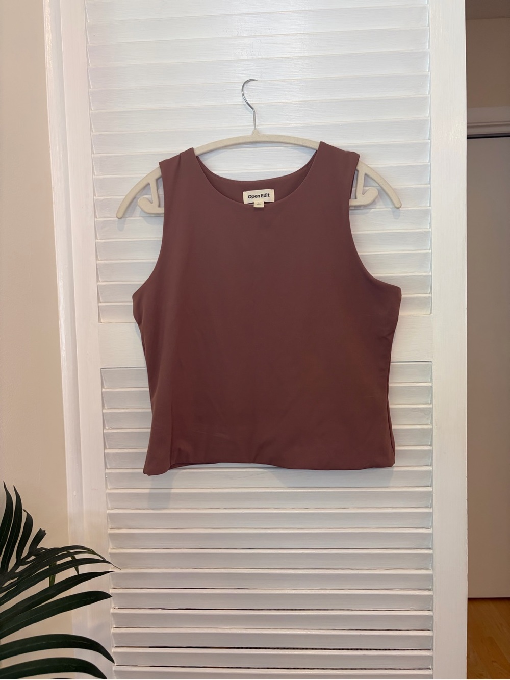 Nordstrom Open Edit Mauve Athletic Tank Top Size L